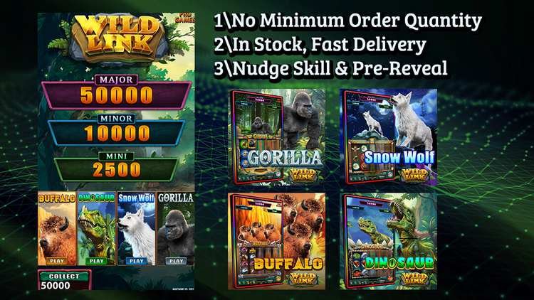 Wild Link Features a 4 in 1 Slot Game Board with Fast Delivery Including Top Slot Games and Advanced Features