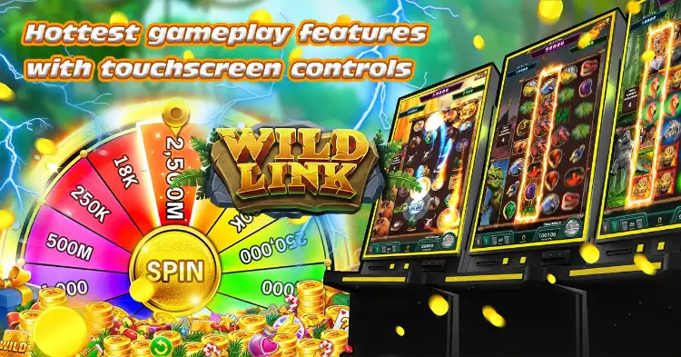 An engaging wild link slot machine game showcasing bright visuals and enticing symbols for thrilling gameplay.